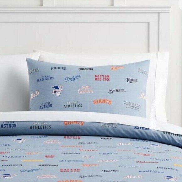 pottery barn baseball sheets